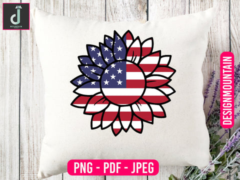 America sunflower design Sublimation Alihossainbd 