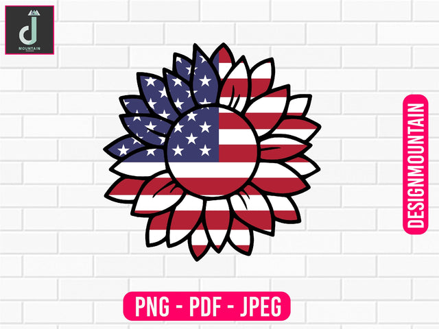 America sunflower design Sublimation Alihossainbd 