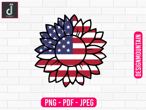 America sunflower design Sublimation Alihossainbd 