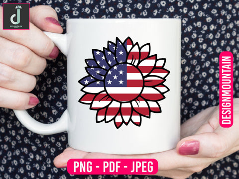 America sunflower design Sublimation Alihossainbd 