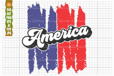 America SVG, 4th of july SVG, Grunge Retro Svg Png SVG TonisArtStudio 