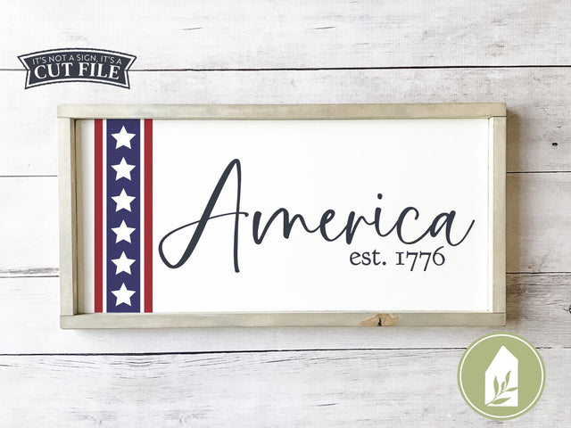 America svg | est 1776 SVG | Patriotic SVG | Farmhouse Sign SVG SVG LilleJuniper 