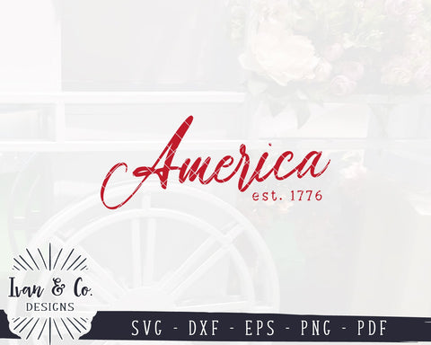 America SVG Files | 1776 Svg | 4th of July Svg | Patriotic Svg | Farmhouse Svg | Commercial Use | Digital Cut Files (1144968535) SVG Ivan & Co. Designs 