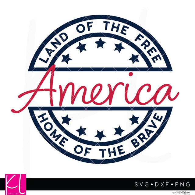 America SVG Kelly Lollar Designs 