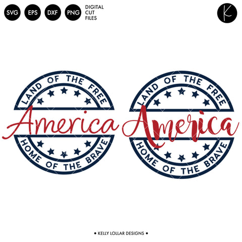 America SVG Kelly Lollar Designs 