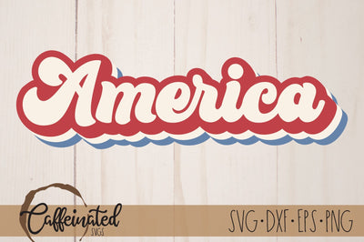 America SVG, Patriotic svg SVG Caffeinated SVGs 