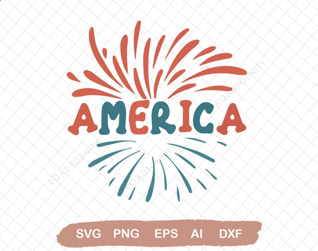 America SVG, Retro America svg PNG Sublimation, 4th Of July SVG, July 4th Svg, Groovy Independence Day Svg, Patriotic Svg SVG DiamondDesign 