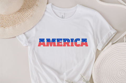 America SVG ,United Stated Svg , Wavy Stacked Svg ,Boho Svg , Groovy America ,Mom T-Shirt SVG , 4th Of July Patriotic ,Love U.S.A Svg SVG Fauz 