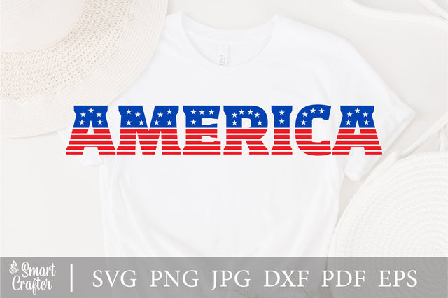 America SVG ,United Stated Svg , Wavy Stacked Svg ,Boho Svg , Groovy America ,Mom T-Shirt SVG , 4th Of July Patriotic ,Love U.S.A Svg SVG Fauz 