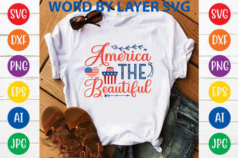 America The Beautiful, 4th Of July SVG Design SVG Rafiqul20606 