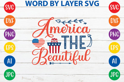 America The Beautiful, 4th Of July SVG Design SVG Rafiqul20606 