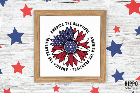 America The Beautiful | 4th of July SVG SVG Hippo Creations 