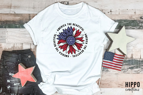 America The Beautiful | 4th of July SVG SVG Hippo Creations 
