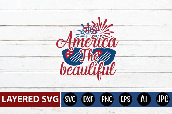 America the beautiful SVG cute file SVG Blessedprint 