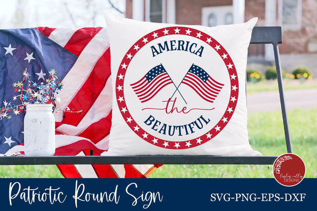 America The Beautiful SVG-Patriotic SVG-4th of July SVG SVG Linden Valley Designs 