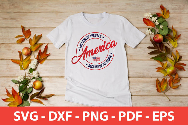 America The Land Of The Free Because Of The Brave T-SHIRT SVG shah alam 