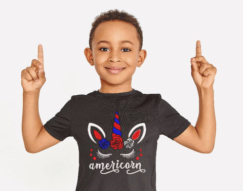 America Unicorn, Americorn Machine Embroidery Design Embroidery/Applique DESIGNS Canada Embroidery 