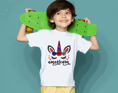 America Unicorn, Americorn Machine Embroidery Design Embroidery/Applique DESIGNS Canada Embroidery 