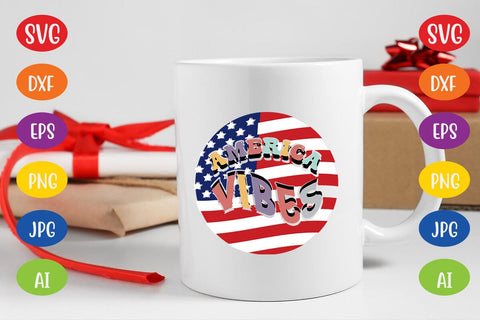 America Vibes Retro SVG SVG MStudio 