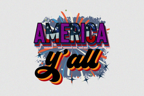 America y'all Sublimation SVGArt 