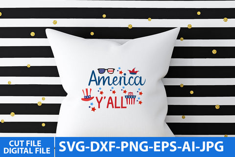 America y'all SVG Cut File SVG BlackCatsMedia 