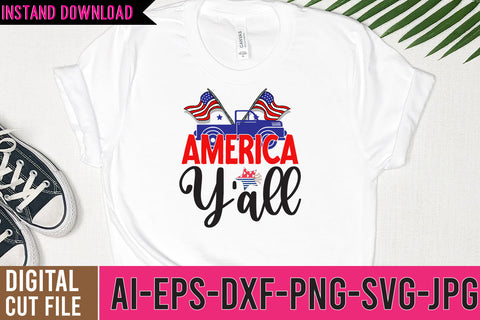 America Y'all SVG Cut File SVG BlackCatsMedia 