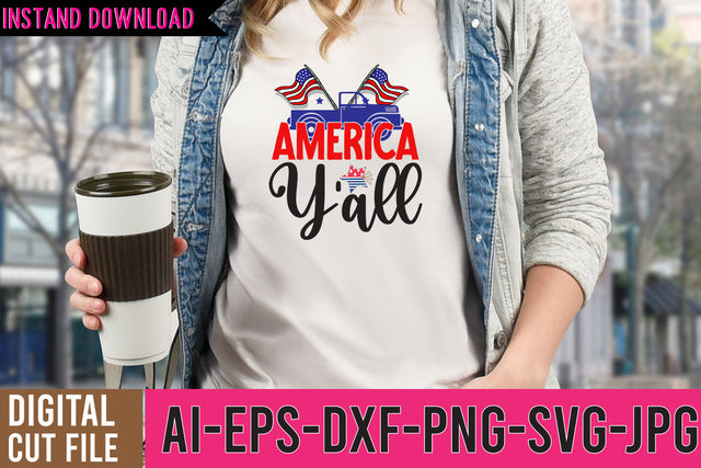America Y'all SVG Cut File SVG BlackCatsMedia 