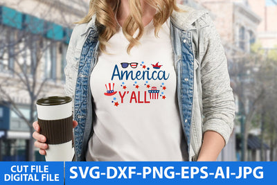 America y'all SVG Cut File SVG BlackCatsMedia 