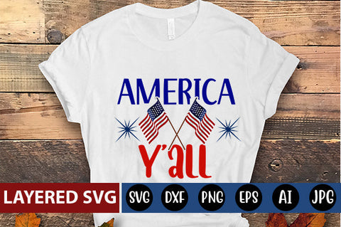 america y'all SVG cut file SVG Blessedprint 