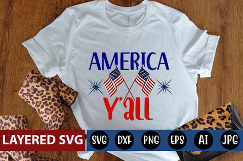 america y'all SVG cut file SVG Blessedprint 
