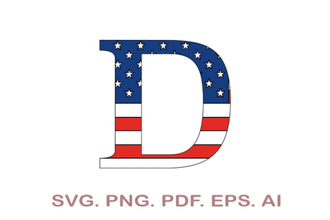 American Alphabet SVG, American Flag Alphabet SVG SVG MagicDesignUS 