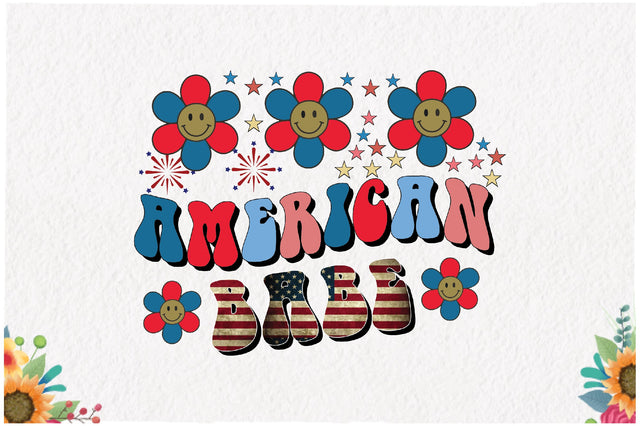 American Babe 4th of July Sublimation Sublimation Jagonath Roy 