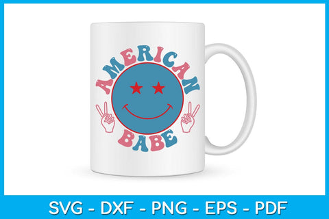American Babe 4th Of July SVG PNG PDF Cut File SVG Creativedesigntee 