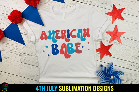 American Babe I 4th of July Sublimation I Patriotic PNG Sublimation Happy Printables Club 
