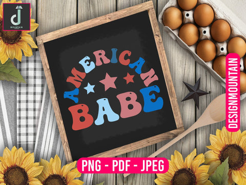 American babe Png design Sublimation Alihossainbd 