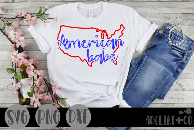 American babe SVG Adeline&co 