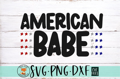 American Babe SVG | Fourth of July Svg | Retro 4th of July Svg SVG RedFoxDesignsUS 