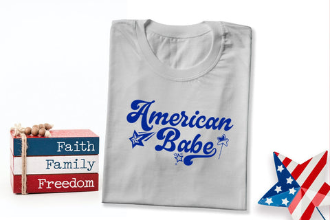 American Babe SVG I 4th of July SVG I Patriotic SVG I US SVG SVG Happy Printables Club 