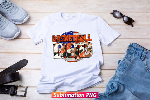 American Basketball Dad Fathers Day Cowhide 4th of July T shirt Tumbler Design Png Sublimation Files Sublimation DesignDestine 
