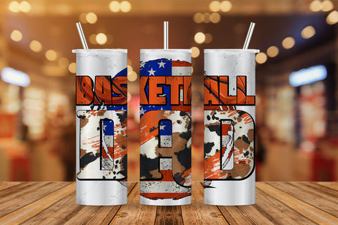 American Basketball Dad Fathers Day Cowhide 4th of July T shirt Tumbler Design Png Sublimation Files Sublimation DesignDestine 