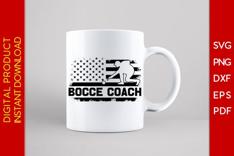 American Bocce Coach USA Flag SVG PNG PDF Cut File SVG Creativedesigntee 