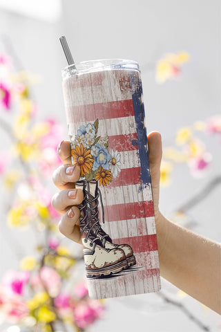American Boots 20 oz Skinny Tumbler Sublimation Design Digital Download PNG Instant DIGITAL, American Flag Patriotic 4th of July Tumbler, 4th of July png Sublimation CaldwellArt 