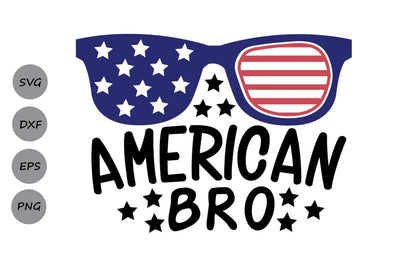 American Bro| 4th of July SVG Cutting Files SVG CosmosFineArt 