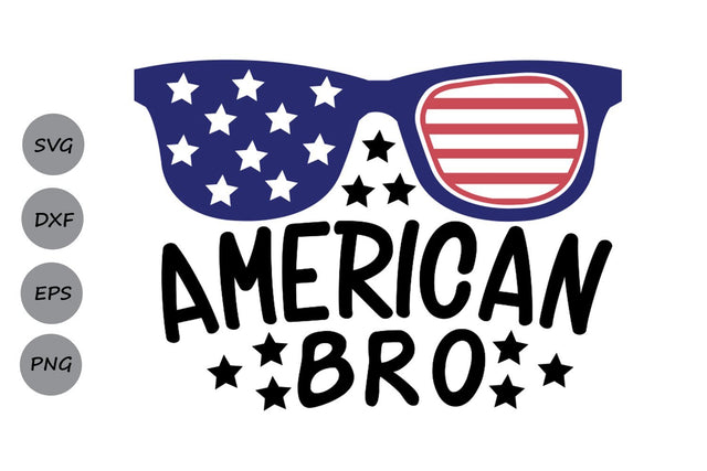 American Bro| 4th of July SVG Cutting Files SVG CosmosFineArt 
