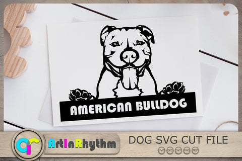 American Bulldog Svg, Bulldog Svg, Dog Svg, Pet Svg SVG Artinrhythm shop 