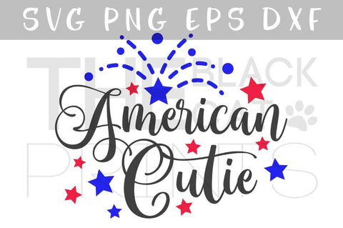 American Cutie | Independence day cut file | 4th of July SVG TheBlackCatPrints 