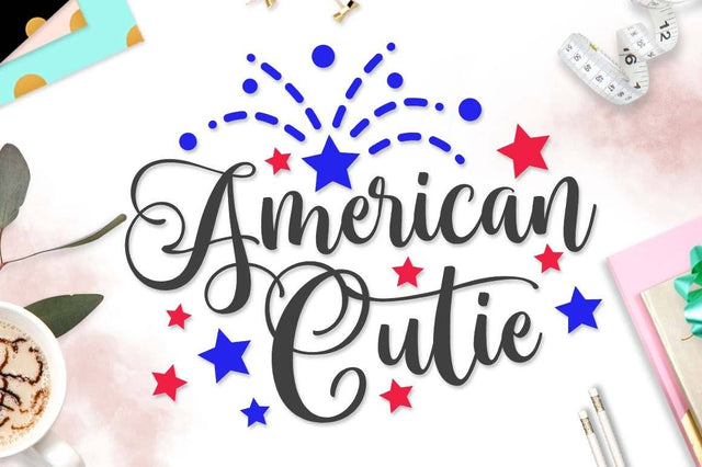American Cutie | Independence day cut file | 4th of July SVG TheBlackCatPrints 