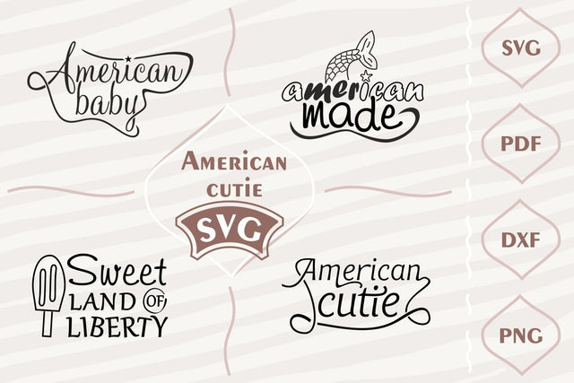 American cutie - SVG bundle SVG Digital Mojito 