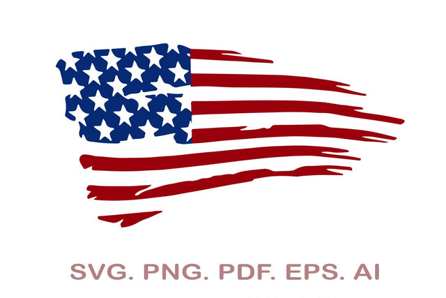American Distressed Flag SVG, 4th Of July SVG SVG MagicDesignUS 