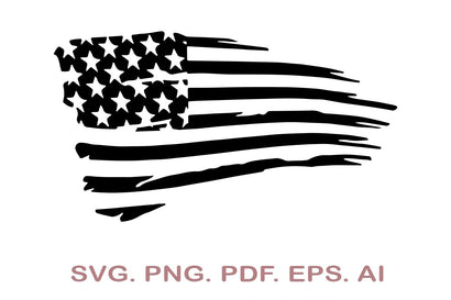 American Distressed Flag SVG, 4th Of July SVG SVG MagicDesignUS 